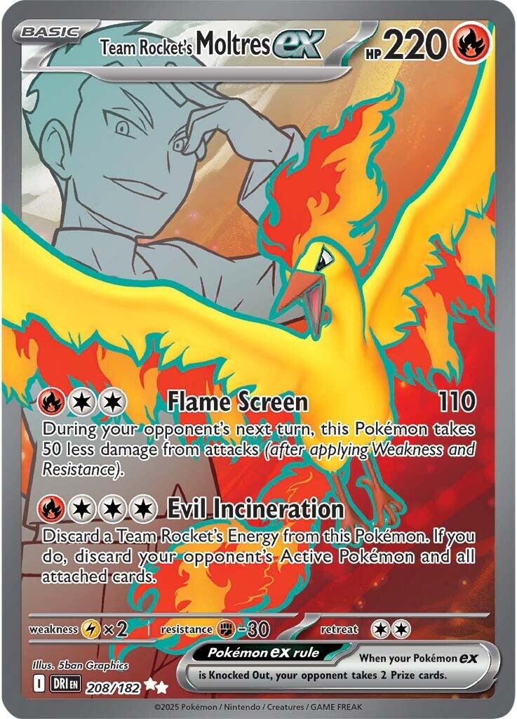 Team Rocket's Moltres ex (208/182) [Scarlet & Violet: Destined Rivals] | The Time Vault CA