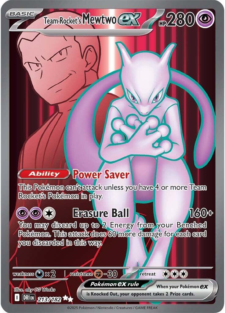 Team Rocket's Mewtwo ex (213/182) [Scarlet & Violet: Destined Rivals] | The Time Vault CA