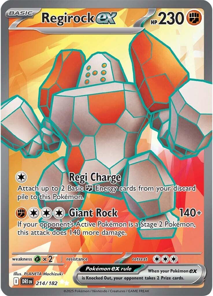 Regirock ex (214/182) [Scarlet & Violet: Destined Rivals] | The Time Vault CA