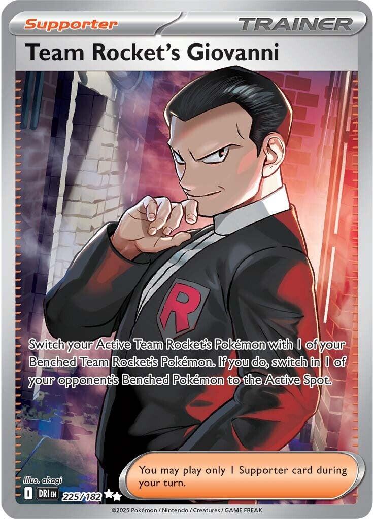 Team Rocket's Giovanni (225/182) [Scarlet & Violet: Destined Rivals] | The Time Vault CA