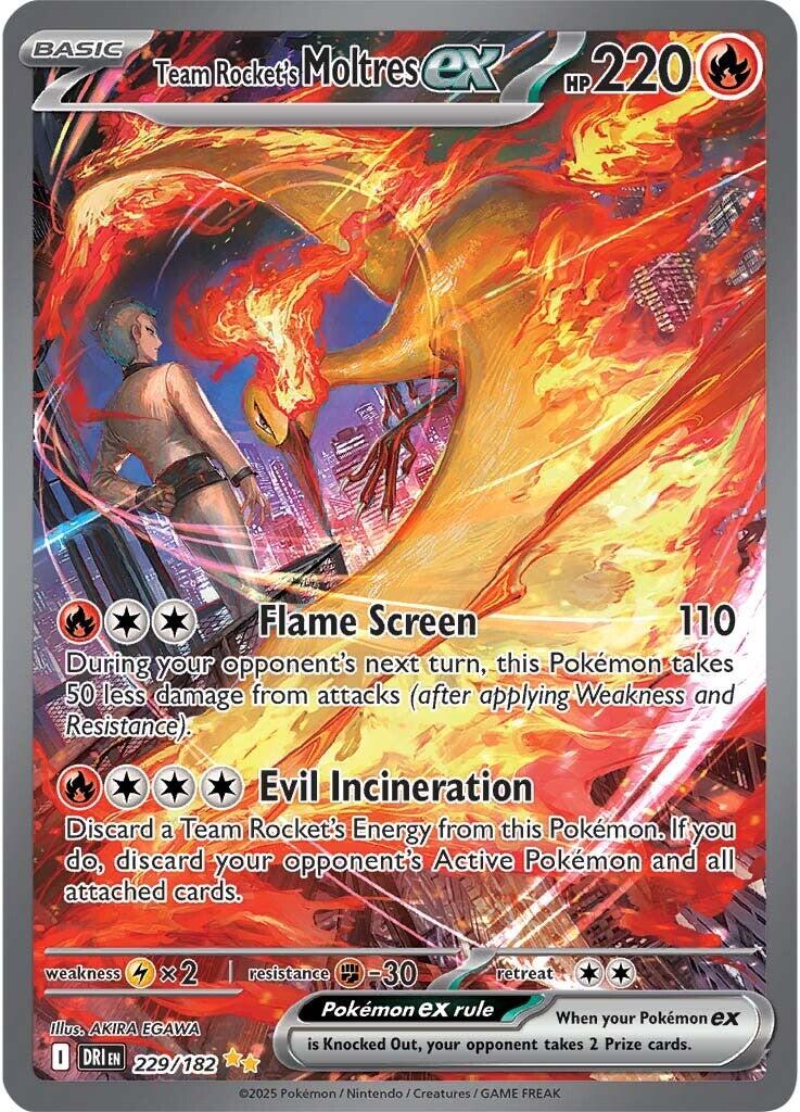 Team Rocket's Moltres ex (229/182) [Scarlet & Violet: Destined Rivals] | The Time Vault CA