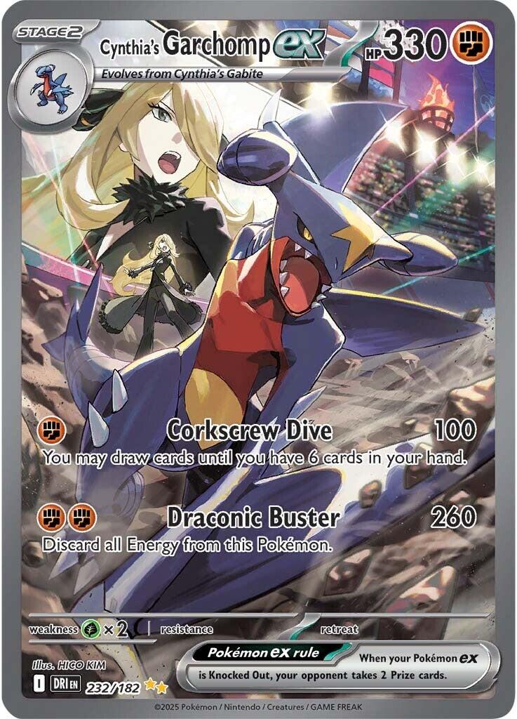 Cynthia's Garchomp ex (232/182) [Scarlet & Violet: Destined Rivals] | The Time Vault CA