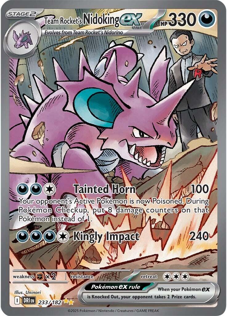 Team Rocket's Nidoking ex (233/182) [Scarlet & Violet: Destined Rivals] | The Time Vault CA