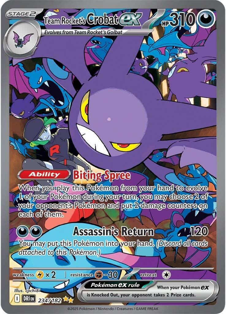 Team Rocket's Crobat ex (234/182) [Scarlet & Violet: Destined Rivals] | The Time Vault CA