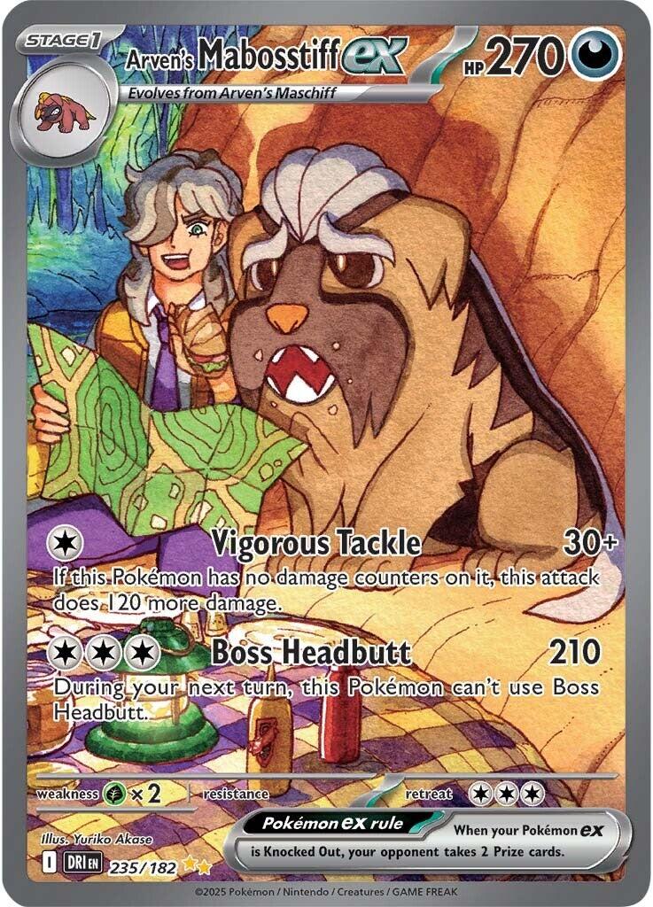 Arven's Mabosstiff ex (235/182) [Scarlet & Violet: Destined Rivals] | The Time Vault CA