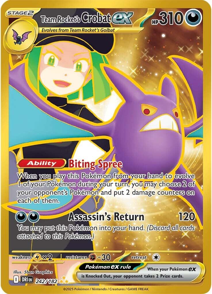 Team Rocket's Crobat ex (242/182) [Scarlet & Violet: Destined Rivals] | The Time Vault CA