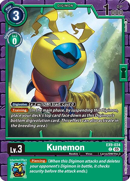 Kunemon [EX9-034] [Versus Monsters] | The Time Vault CA