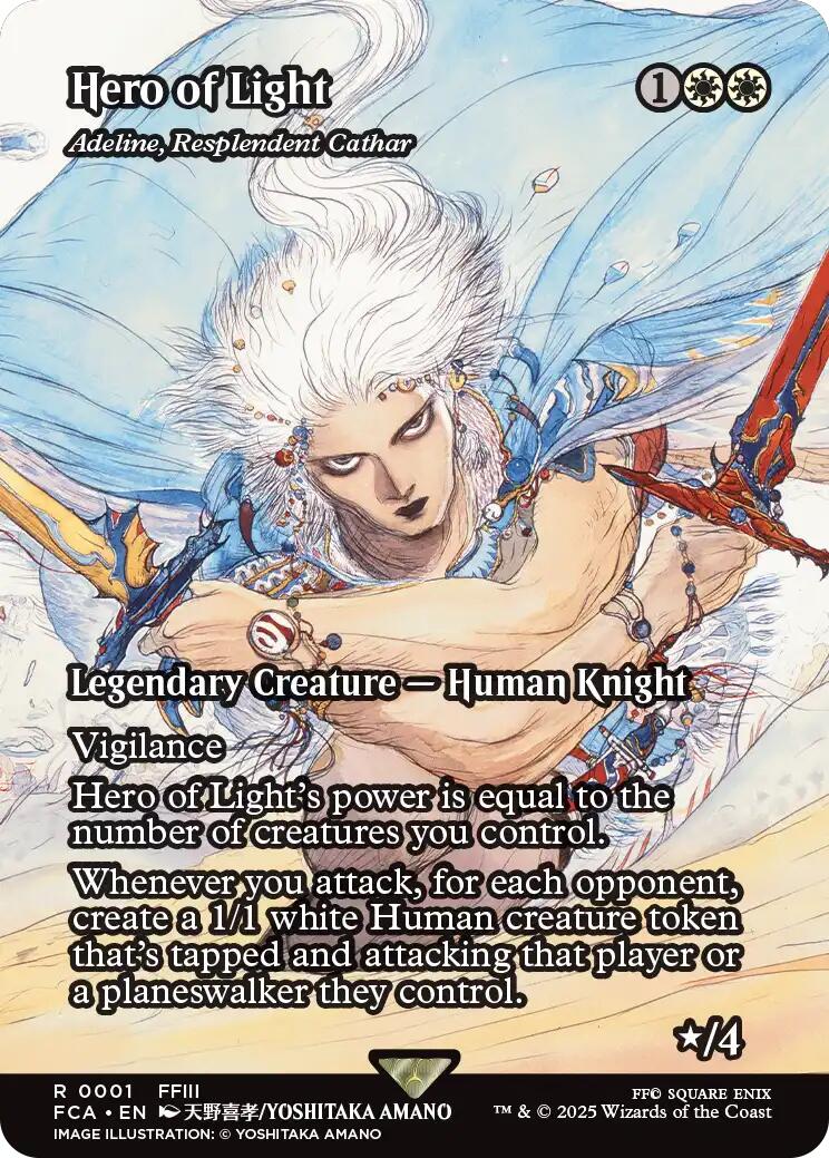 Hero of Light - Adeline, Resplendent Cathar (Showcase) [FINAL FANTASY : Through the Ages] | The Time Vault CA