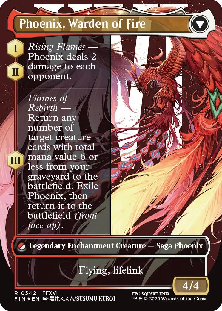 Joshua, Phoenix's Dominant (Borderless) (Surge Foil) [FINAL FANTASY] | The Time Vault CA