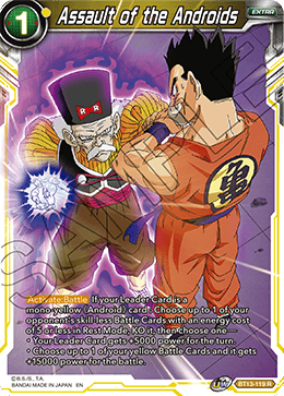 Assault of the Androids (Rare) (BT13-119) [Supreme Rivalry] | The Time Vault CA