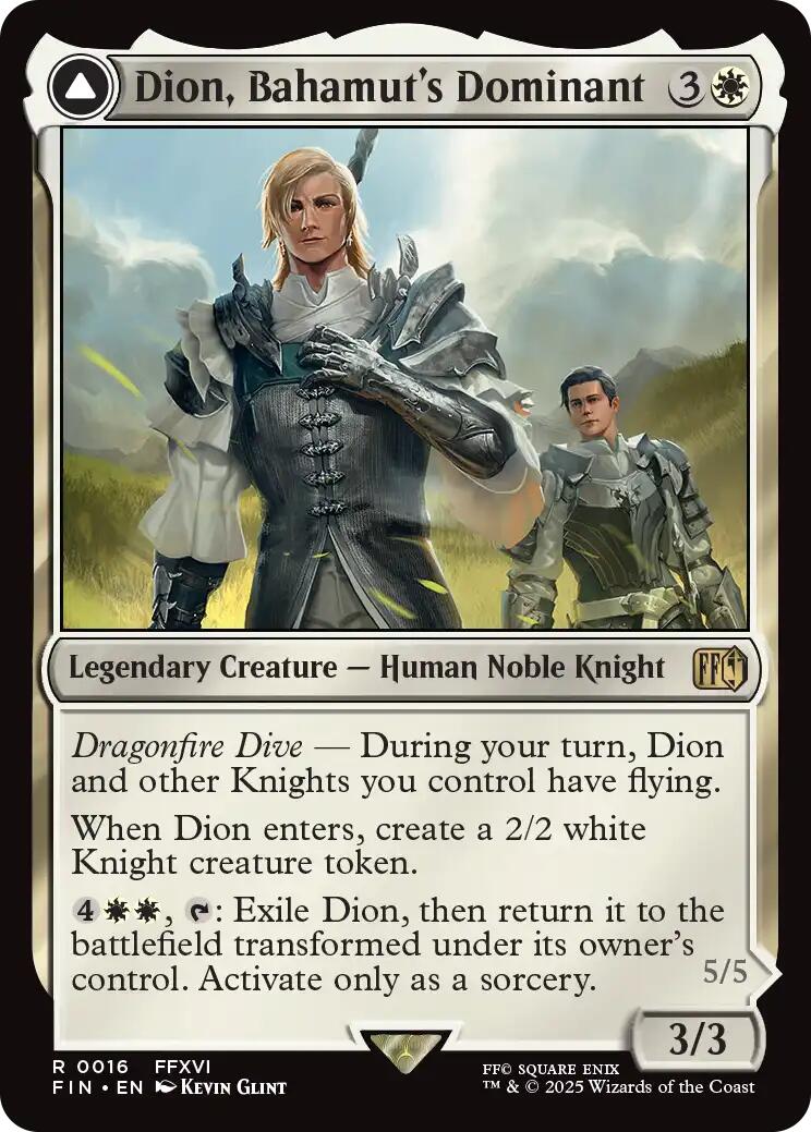 Dion, Bahamut's Dominant // Bahamut, Warden of Light [FINAL FANTASY] | The Time Vault CA