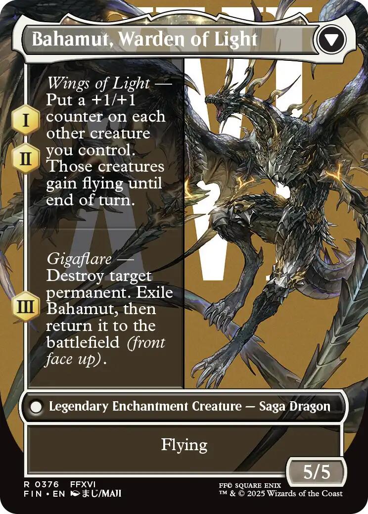 Dion, Bahamut's Dominant // Bahamut, Warden of Light (Borderless) [FINAL FANTASY] | The Time Vault CA