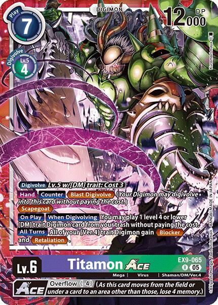 Titamon ACE [EX9-065] [Versus Monsters] | The Time Vault CA