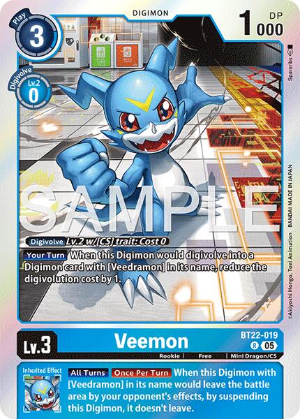 Veemon [BT22-019] [Cyber Eden] | The Time Vault CA