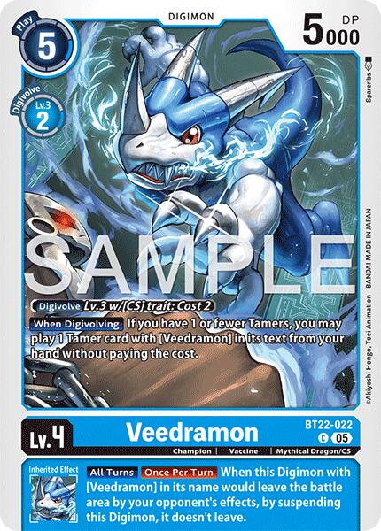 Veedramon [BT22-022] [Cyber Eden] | The Time Vault CA
