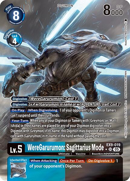 WereGarurumon: Sagittarius Mode [EX9-019] (Alternate Art) [Versus Monsters] | The Time Vault CA