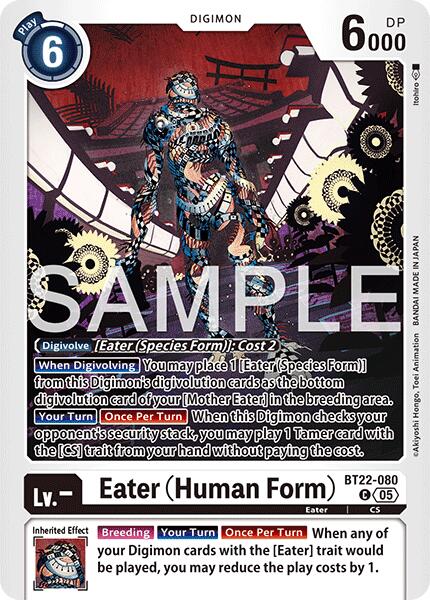Eater [BT22-080] (Human Form) [Cyber Eden] | The Time Vault CA
