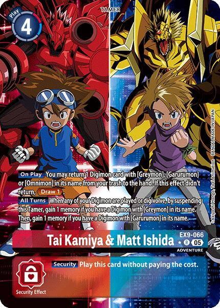 Tai Kamiya & Matt Ishida [EX9-066] (Alternate Art) [Versus Monsters] | The Time Vault CA