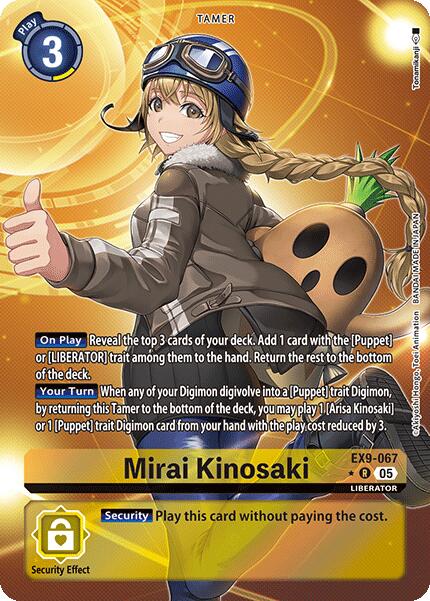 Mirai Kinosaki [EX9-067] (Alternate Art) [Versus Monsters] | The Time Vault CA