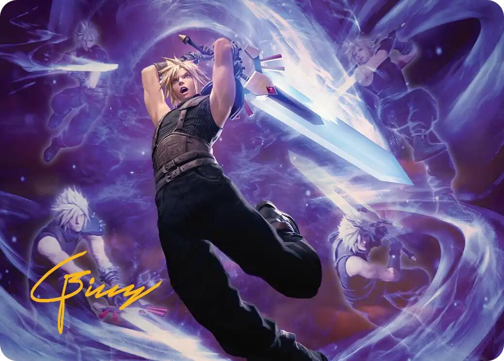 Cloud's Limit Break Art Card (Gold-Stamped Signature) [FINAL FANTASY Art Series] | The Time Vault CA