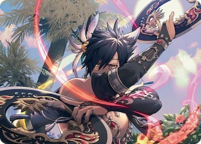 Dancer's Chakrams Art Card [FINAL FANTASY Art Series] | The Time Vault CA