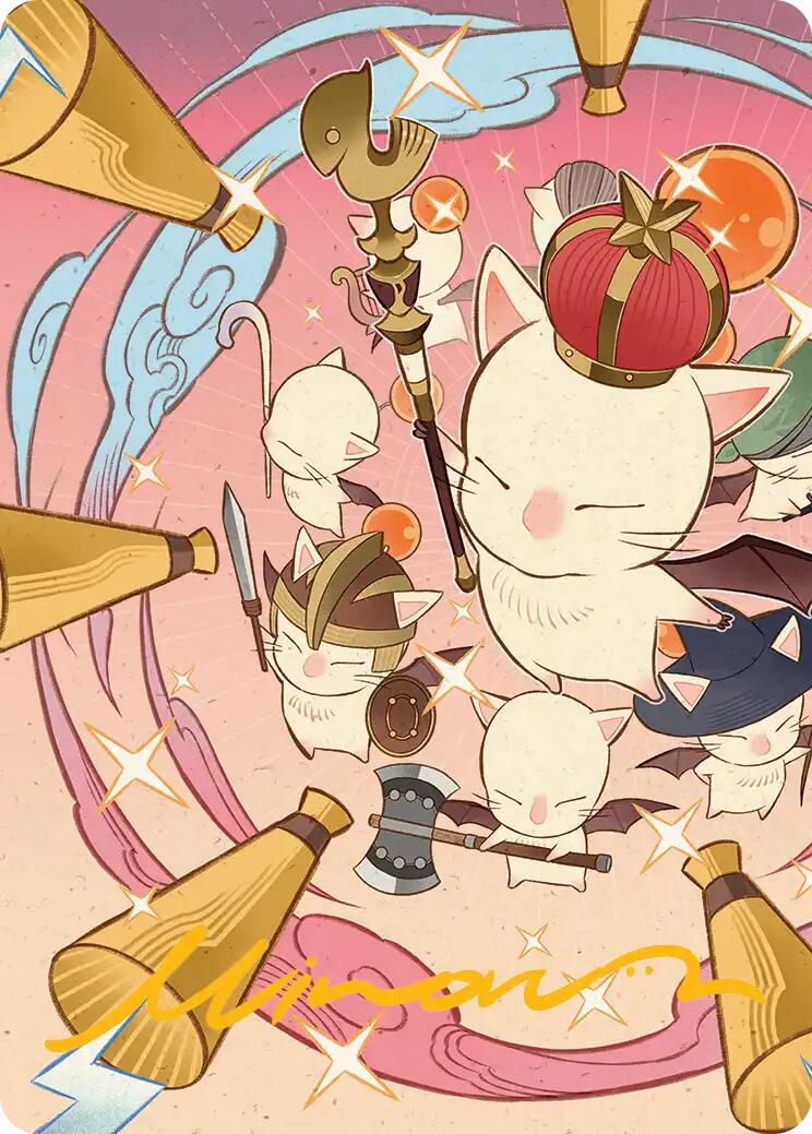 Summon: Good King Mog XII Art Card (Gold-Stamped Signature) [FINAL FANTASY Art Series] | The Time Vault CA