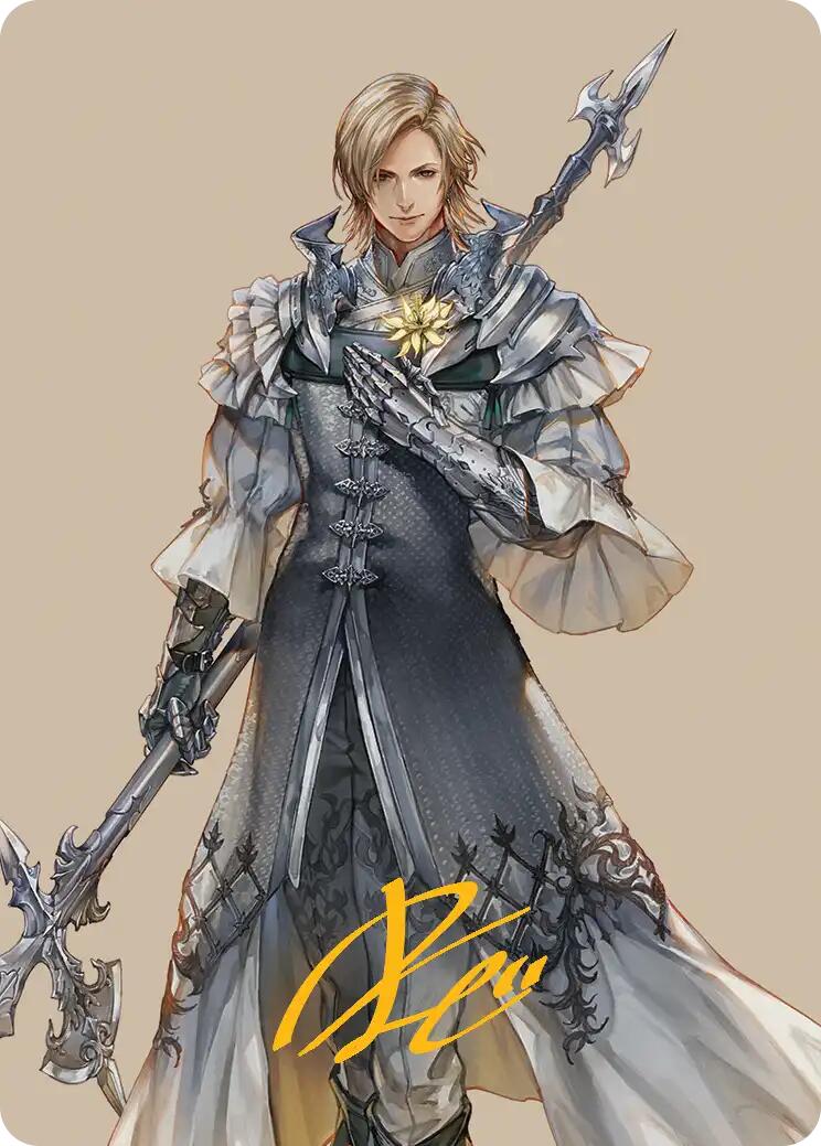 Dion, Bahamut's Dominant Art Card (Gold-Stamped Signature) [FINAL FANTASY Art Series] | The Time Vault CA