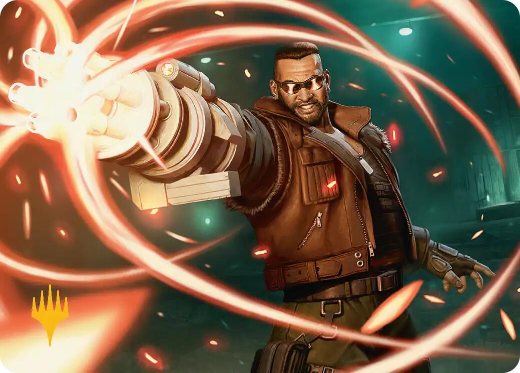 Barret Wallace Art Card (Gold-Stamped Planeswalker Symbol) [FINAL FANTASY Art Series] | The Time Vault CA