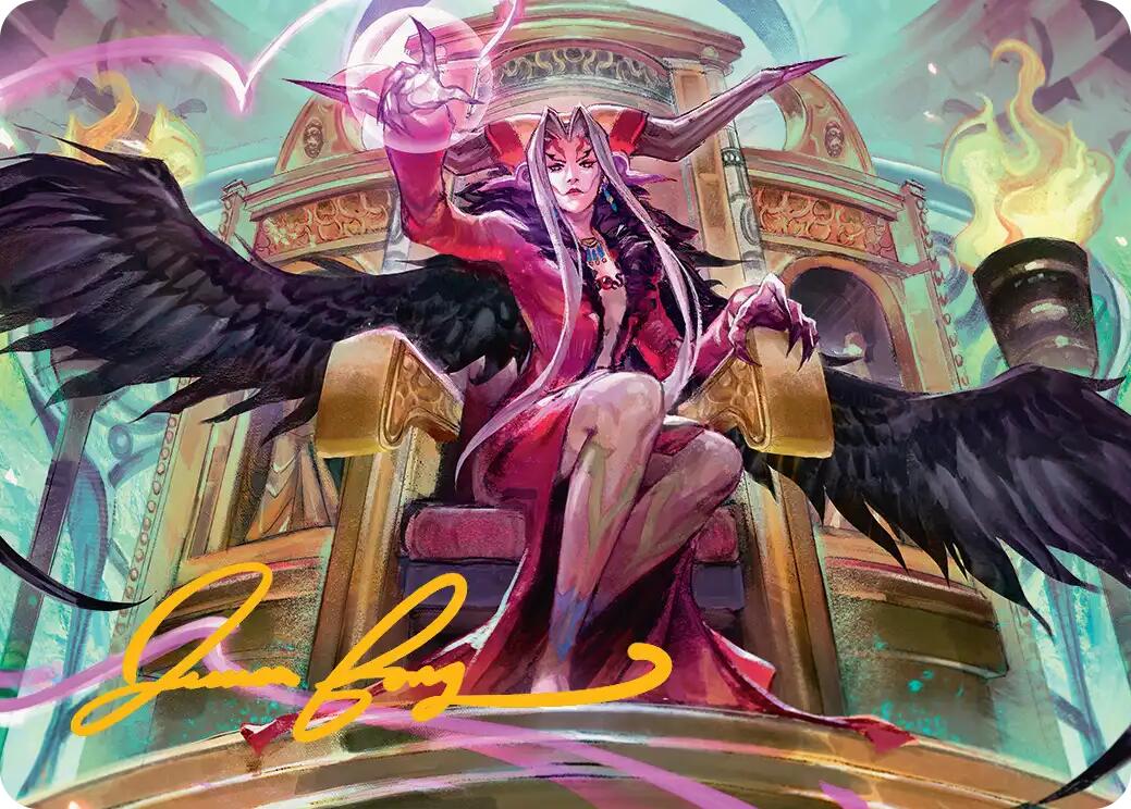 Sorceress's Schemes Art Card (Gold-Stamped Signature) [FINAL FANTASY Art Series] | The Time Vault CA