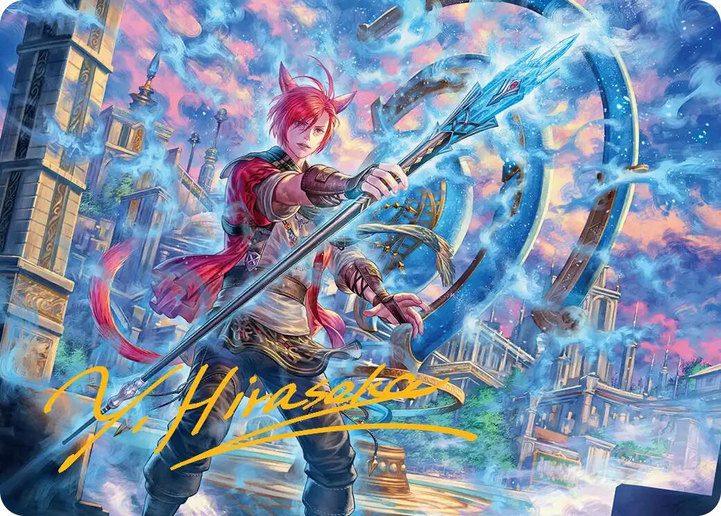 G'raha Tia, Scion Reborn Art Card (19) (Gold-Stamped Signature) [FINAL FANTASY Art Series] | The Time Vault CA