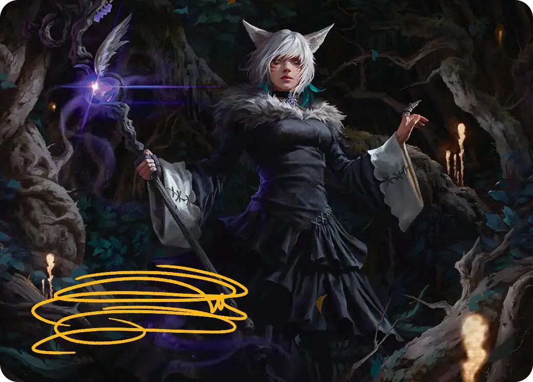 Y'shtola, Night's Blessed Art Card (21) (Gold-Stamped Signature) [FINAL FANTASY Art Series] | The Time Vault CA