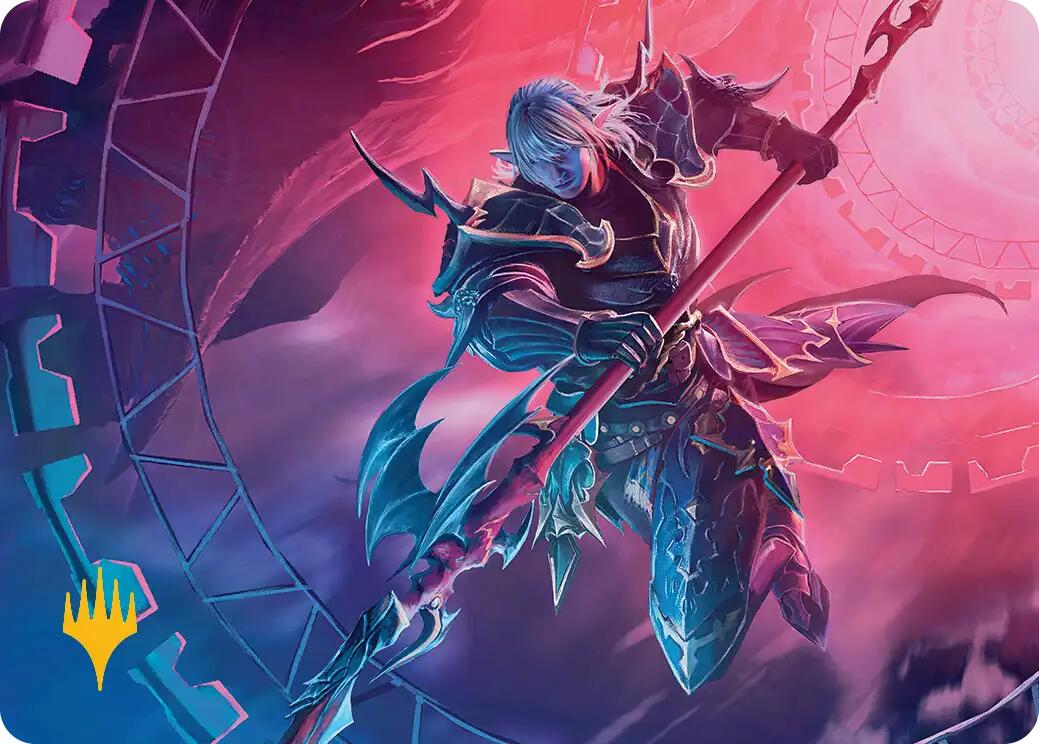 Estinien Varlineau Art Card (Gold-Stamped Planeswalker Symbol) [FINAL FANTASY Art Series] | The Time Vault CA