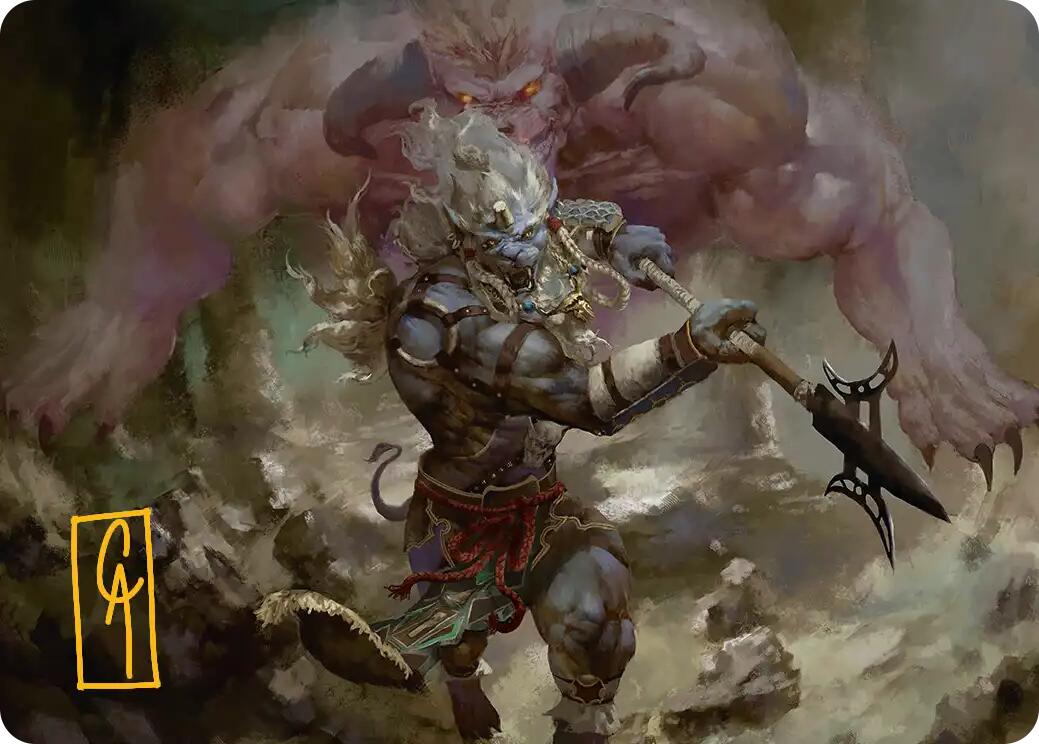 Kimahri, Valiant Guardian Art Card (Gold-Stamped Signature) [FINAL FANTASY Art Series] | The Time Vault CA