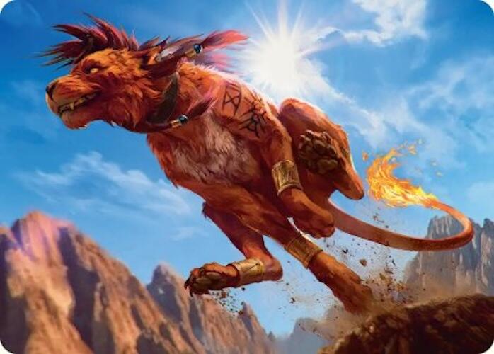 Red XIII, Proud Warrior Art Card [FINAL FANTASY Art Series] | The Time Vault CA