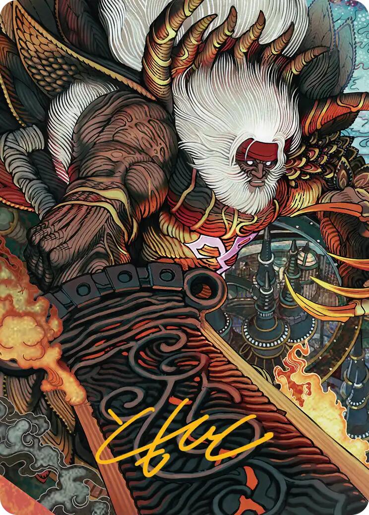 Braska's Final Aeon Art Card (Gold-Stamped Signature) [FINAL FANTASY Art Series] | The Time Vault CA