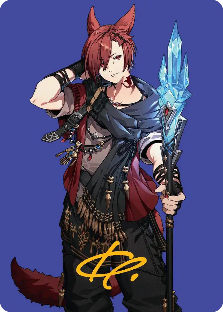 G'raha Tia, Scion Reborn Art Card (51) (Gold-Stamped Signature) [FINAL FANTASY Art Series] | The Time Vault CA