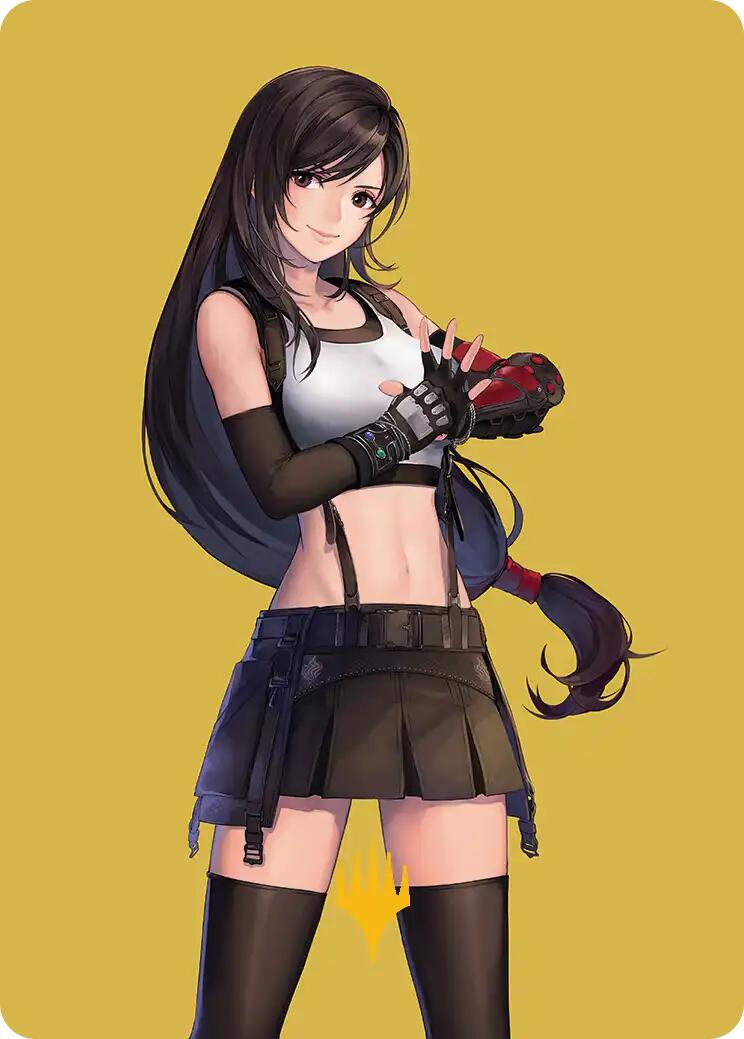 Tifa, Martial Artist Art Card (Gold-Stamped Planeswalker Symbol) [FINAL FANTASY Art Series] | The Time Vault CA