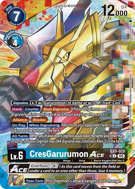 CresGarurumon ACE [EX9-020] (Alternate Art) [Versus Monsters] | The Time Vault CA