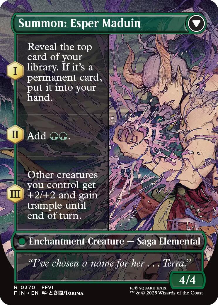 Esper Origins // Summon: Esper Maduin (Borderless) [FINAL FANTASY] | The Time Vault CA