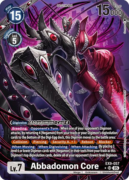 Abbadomon Core [EX9-057] (Alternate Art) [Versus Monsters] | The Time Vault CA