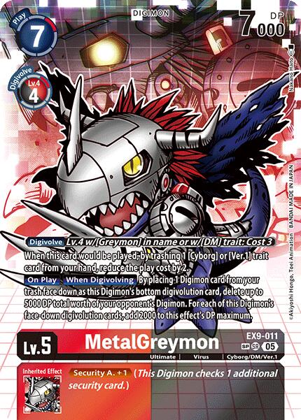 MetalGreymon [EX9-011] (SP) [Versus Monsters] | The Time Vault CA