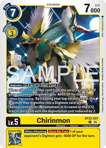 Chirinmon [BT22-037] [Cyber Eden] | The Time Vault CA