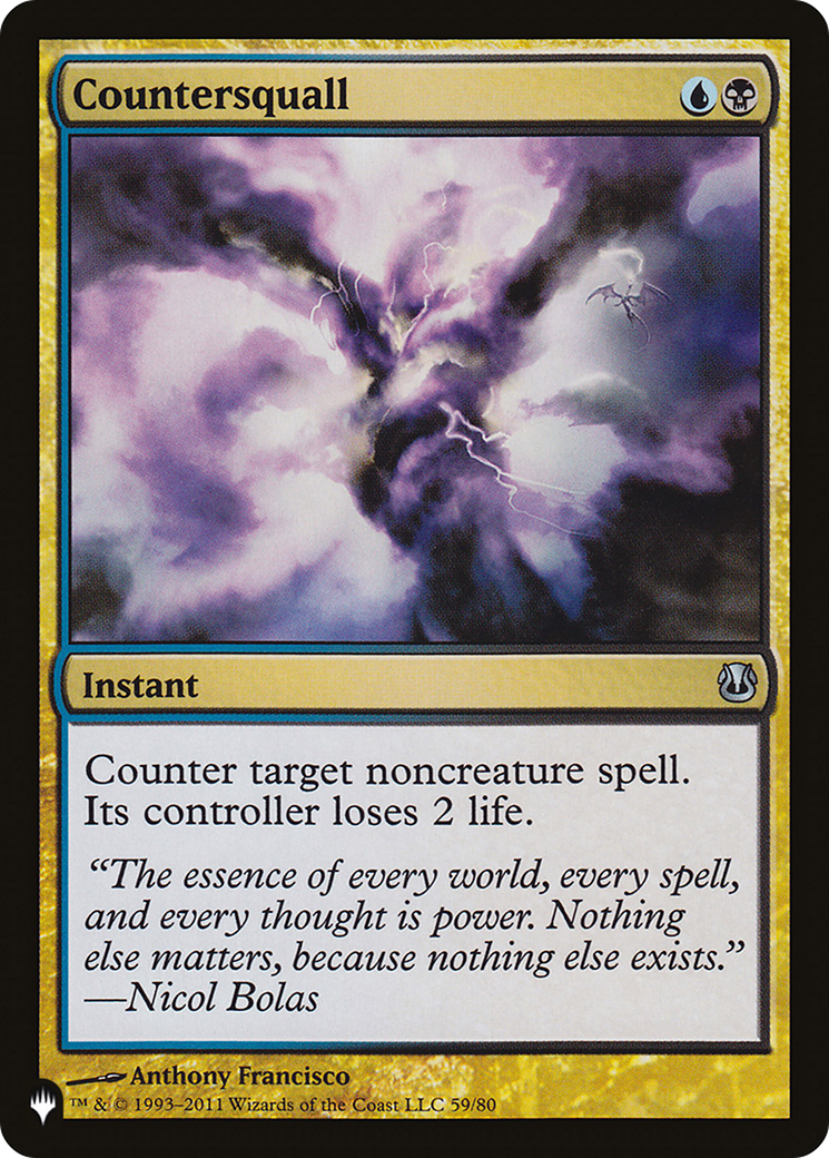 Countersquall [The List] | The Time Vault CA