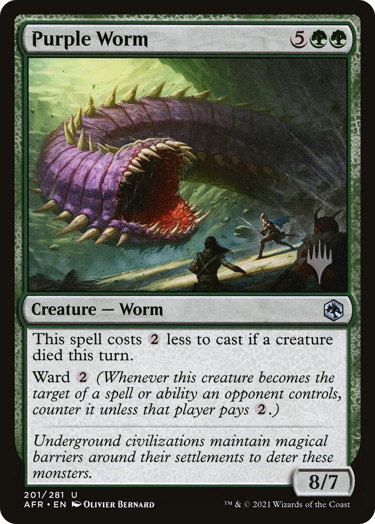 Purple Worm [Tarkir: Dragonstorm Promos] | The Time Vault CA