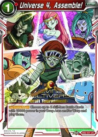 Universe 4, Assemble! (Divine Multiverse Draft Tournament) (DB2-031) [Tournament Promotion Cards] | The Time Vault CA