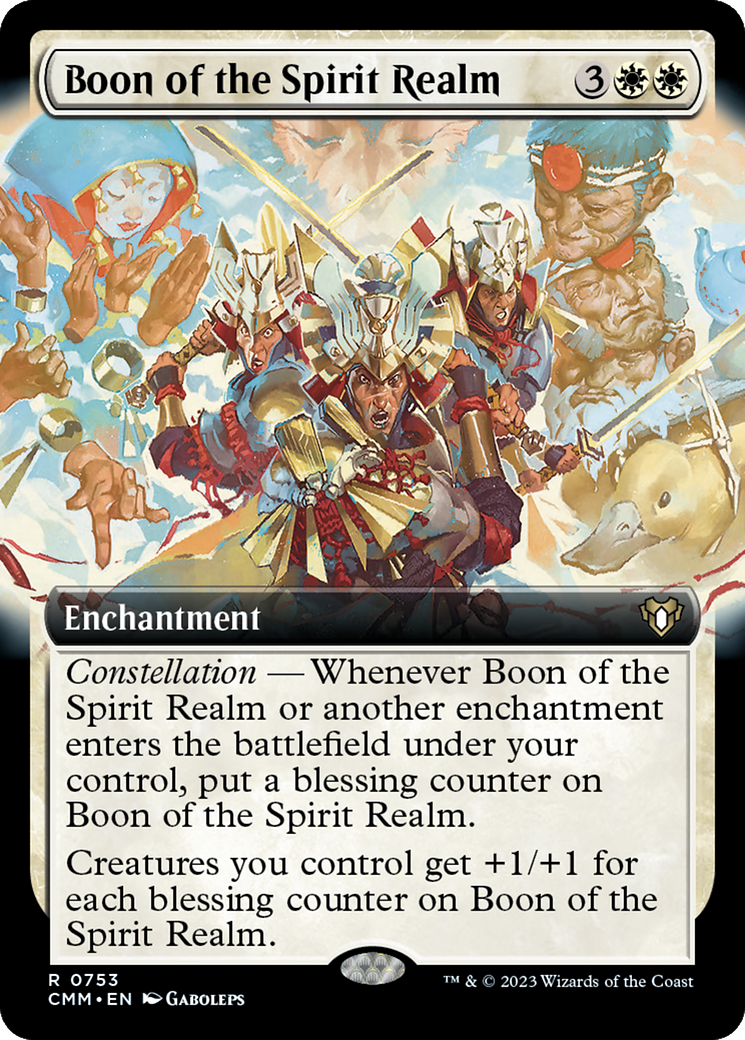 Boon of the Spirit Realm (Extended Art) [Commander Masters] | The Time Vault CA