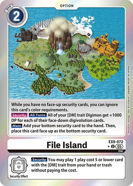 File Island [EX9-072] (Limited Foil) [Versus Monsters] | The Time Vault CA
