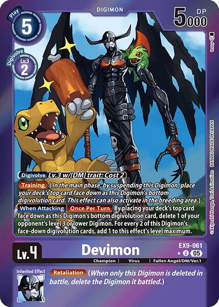 Devimon [EX9-061] (Limited Foil) [Versus Monsters] | The Time Vault CA