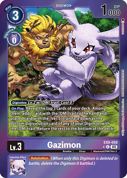 Gazimon [EX9-058] (Limited Foil) [Versus Monsters] | The Time Vault CA