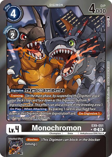 Monochromon [EX9-051] (Limited Foil) [Versus Monsters] | The Time Vault CA